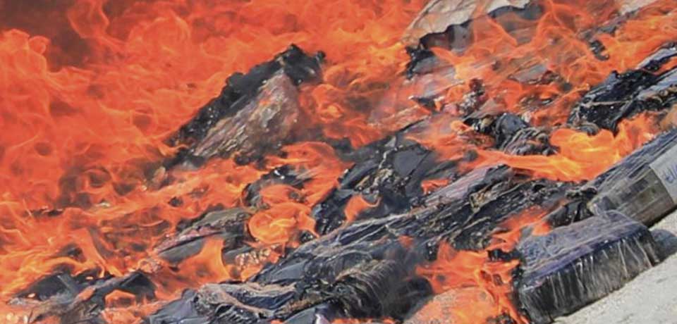 Destruyen droga valorada en 285 mil dólares