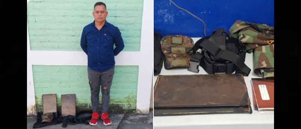 Capturan a colaborador de la MS y le incautan prendas de uso militar