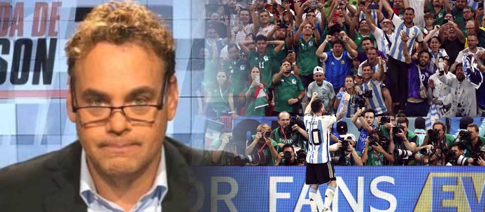 Faitelson defiende a Messi por «pisotear» la camisa de México