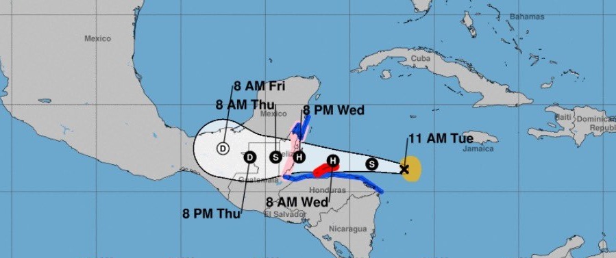 Tormenta Tropical Lisa incrementa su fuerza y podría convertirse en Huracán en las próximas horas