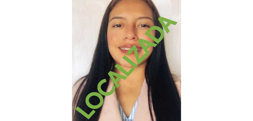 Jovencita reportada como desaparecida es localizada sana y salva
