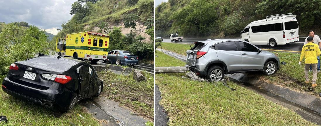 Reportan doble accidente en carretera de Oro |  FOTOS