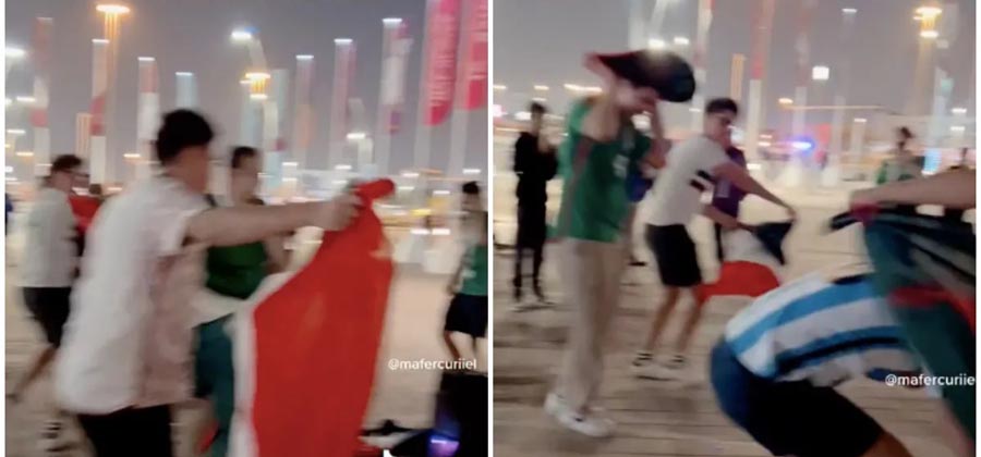 Se registran peleas entre aficionados de Argentina y México previo al duelo del sábado en Doha