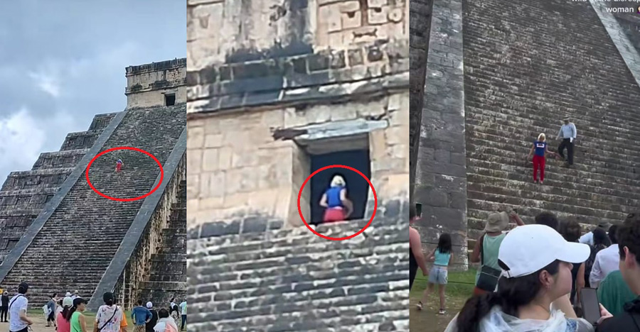 Mujer casi es linchada por subirse a la pirámide de Chichén Itzá