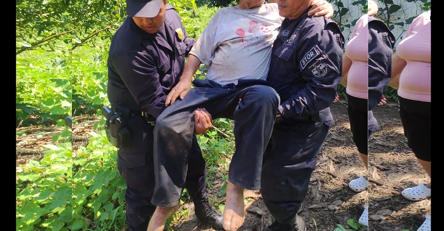 Mientras hacían un patrullaje, agentes hallan a señor reportado como desaparecido en La Libertad
