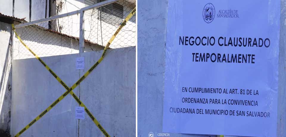 Cierran talleres que operan ilegalmente en San Salvador