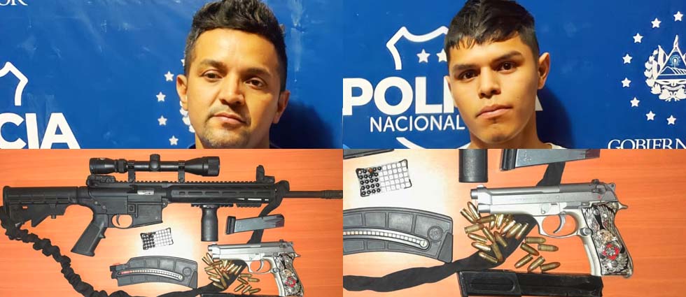 Arrestan a dos MS tras hallarles un fusil con mira telescópica y 100 cartuchos