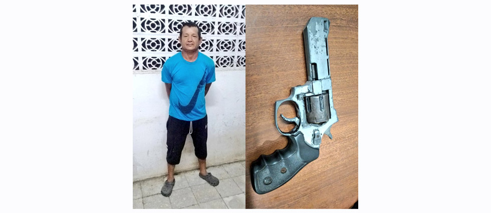 Arrestan a sujeto tras disparar al discutir con su familia