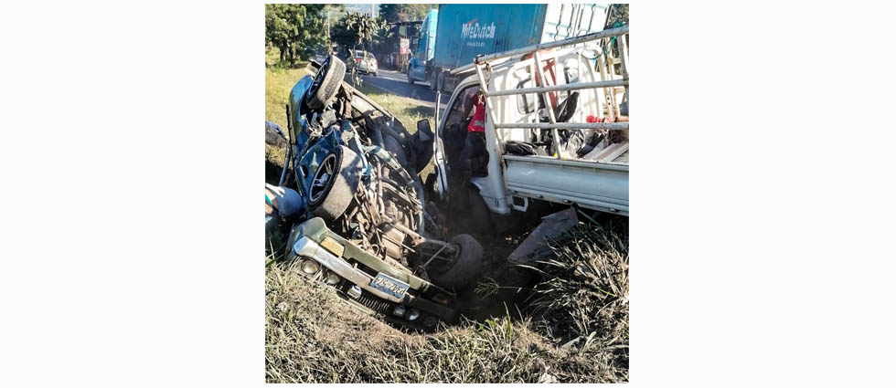 Cinco lesionados tras fuerte accidente de tránsito en la carretera Panamericana