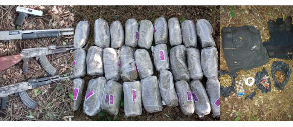 Hallan en un barril semienterrado armas, marihuana y municiones que eran propiedad de la MS-13