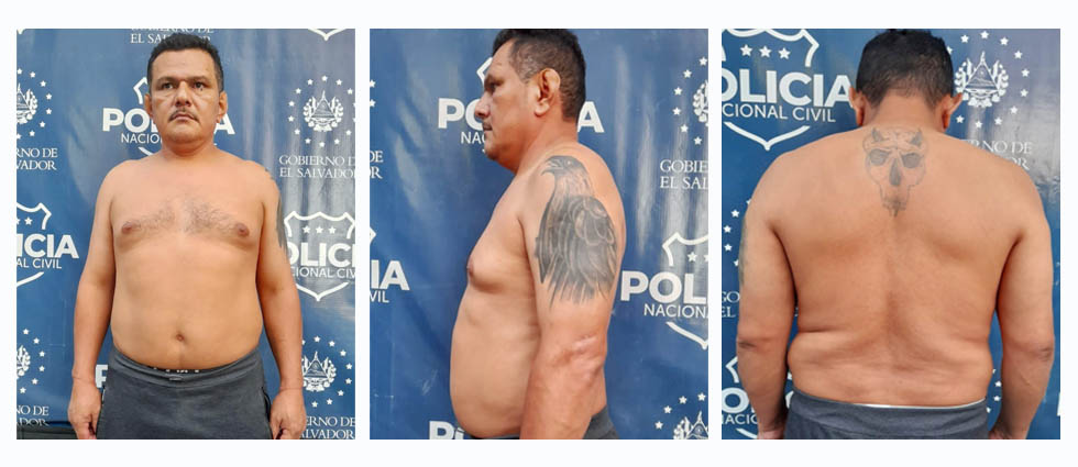 «Intentó ocultar sus  tatuajes alusivos a las pandillas, pero fue en vano», dijo la Policía tras arresto de MS en Ilopango