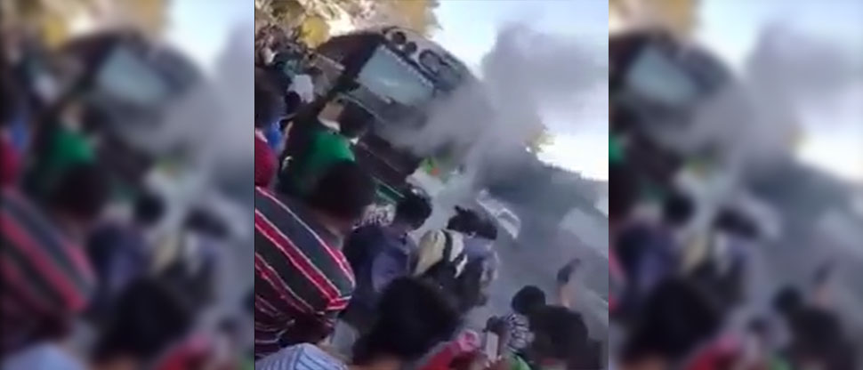 VIDEO: Bus de la ruta 202 lleno de pasajeros se incendia