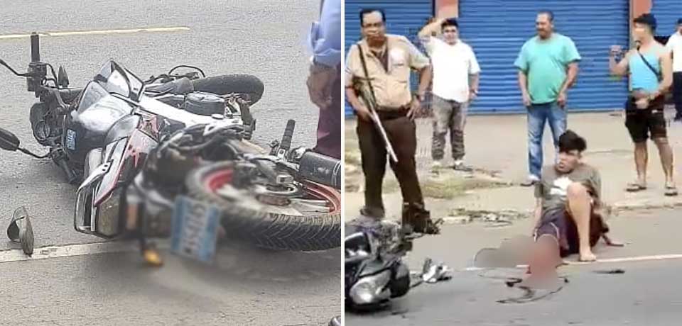 Motociclista de 19 años pierde el pie tras ser embestido por conductora sin licencia