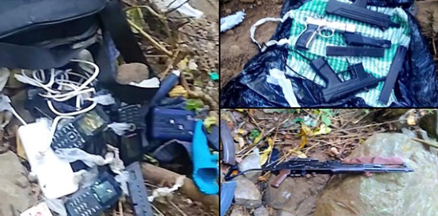 PNC desmantela campamento que pandilleros mantenían en Cerro de Armenia