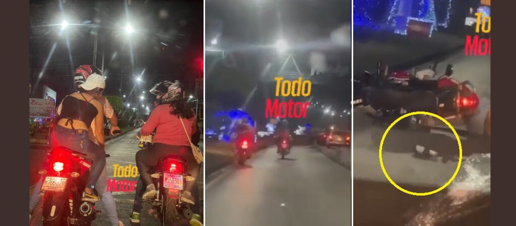 Graban a pareja ebria justo cuando se accidentan a las 3:30 AM al regresar de comprar más bebidas | VIDEO