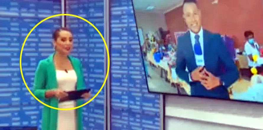 Le hacen creer que está despedida en pleno noticiero y queda congelada de la impresión