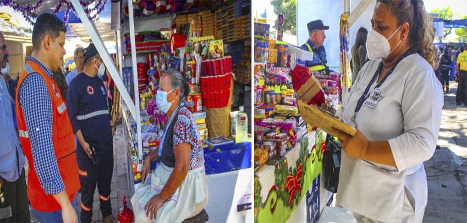 Inspeccionan 110 puntos de venta de pólvora en el parque Centenario
