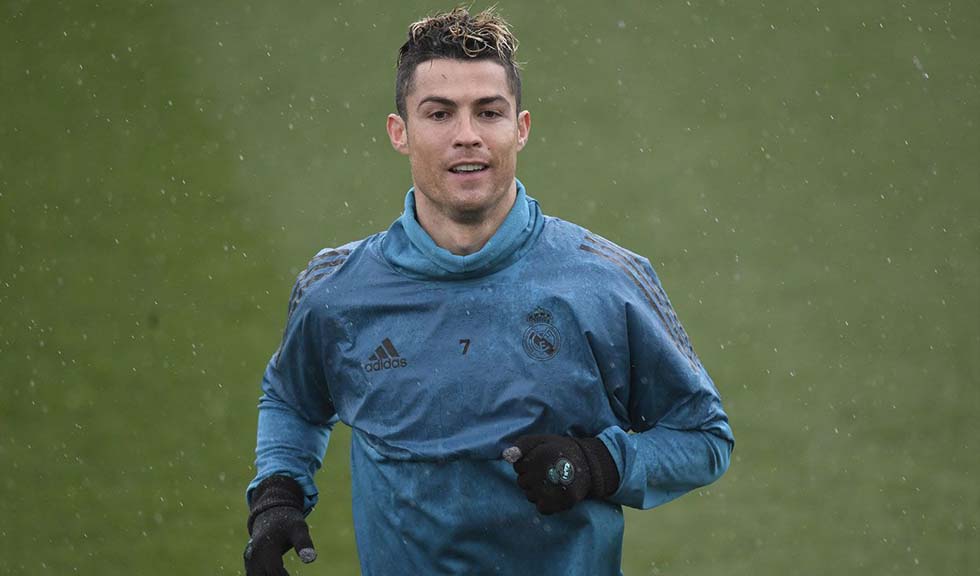 Cristiano Ronaldo se entrena en las instalaciones del Real Madrid