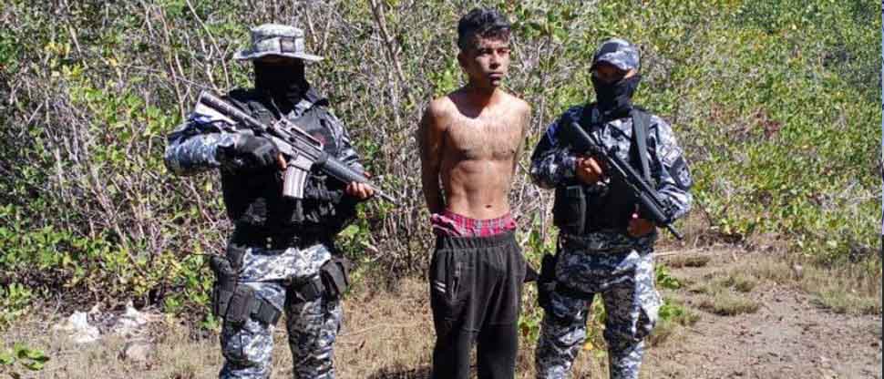 Capturan a palabrero de la pandilla 18 que operaba en la Bahía de Jiquilisco