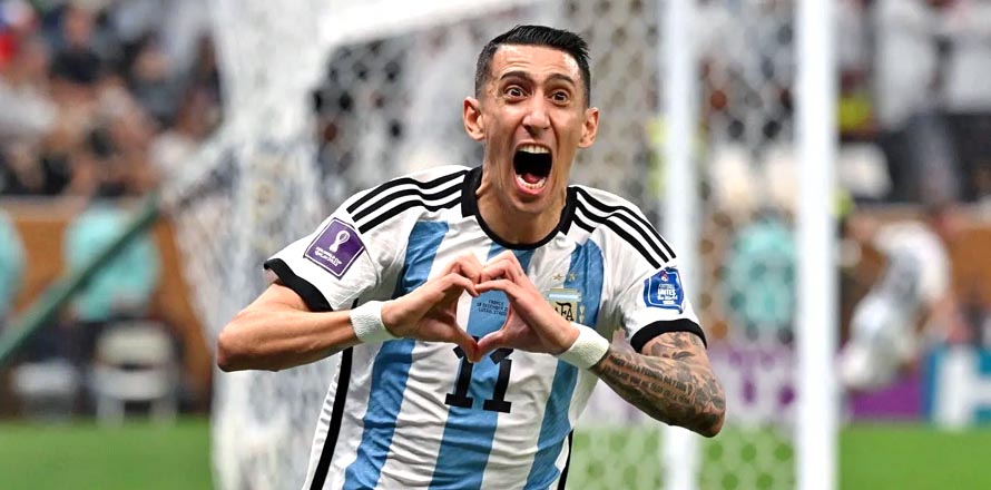 Di María se tatuó la Copa del Mundo y compartió las primeras imágenes