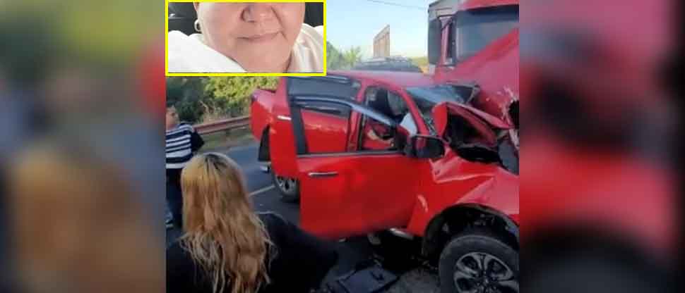 Identifican a una de las dos mujeres fallecidas en accidente tras choque entre vehículo y rastra