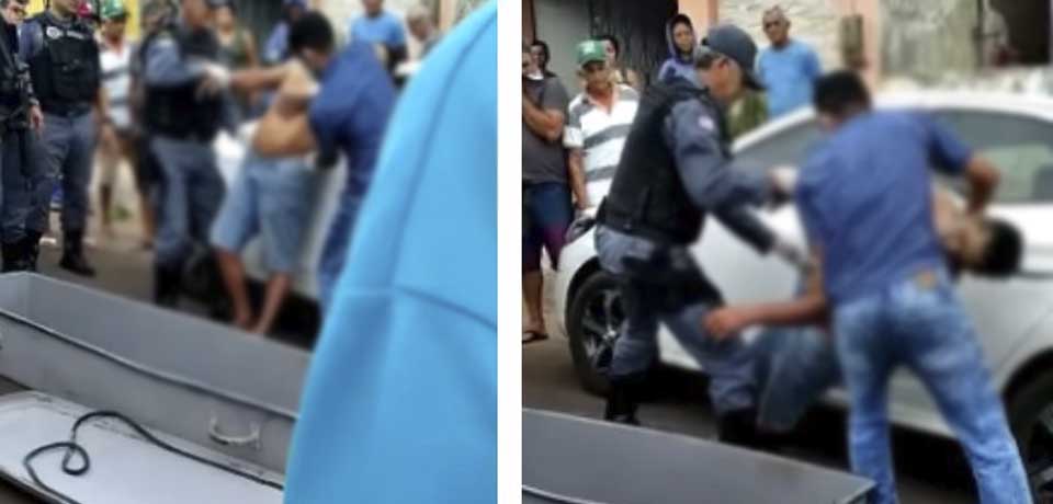 Hombre bebió tanto que murió parado y recostado a un vehículo