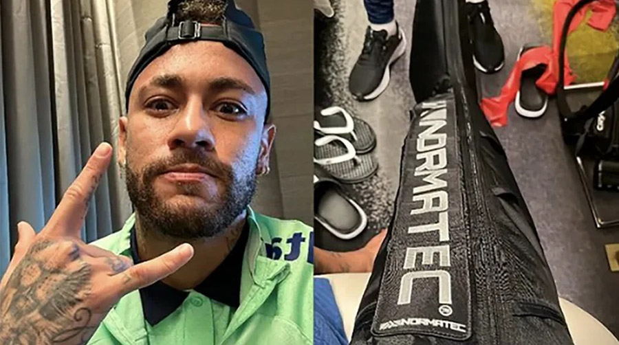 Neymar utiliza tecnología de la NASA para acelerar su recuperación