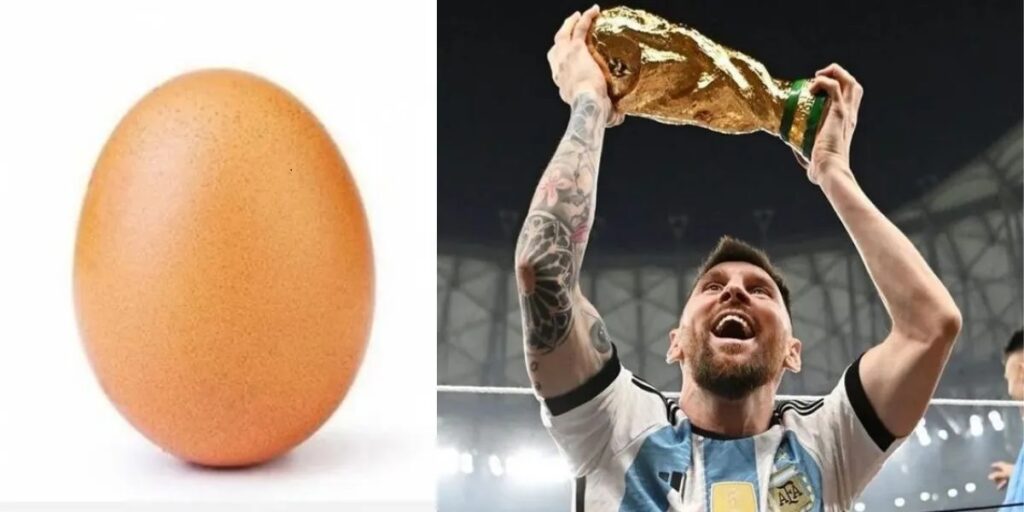 Messi destronó al huevo y su foto con la Copa del Mundo es la que más “likes” tiene en Instagram