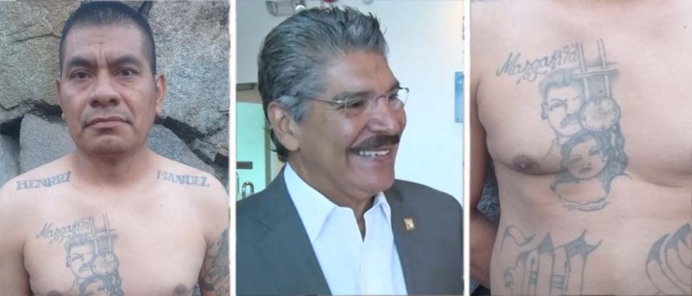 Vuelven a viralizar a pandillero capturado que se tatuó a Norman Quijano