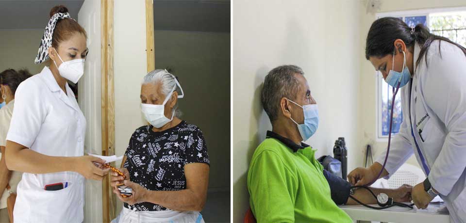 Realizan jornada medica para verificar el estado de salud de la población tras la emanación de gases y ceniza