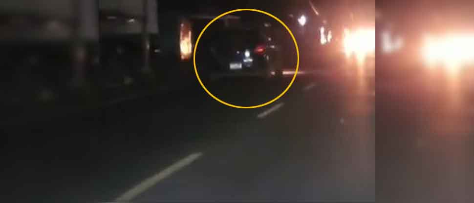 VIDEO: Captan a conductor circulando en sentido contrario en Usulután