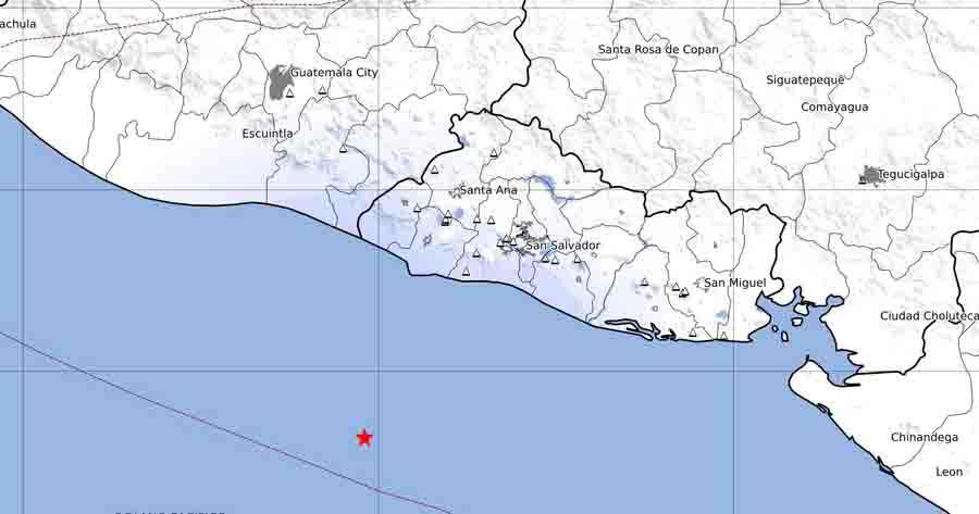 Fuerte sismo sacude el occidente del país, la tarde de este domingo