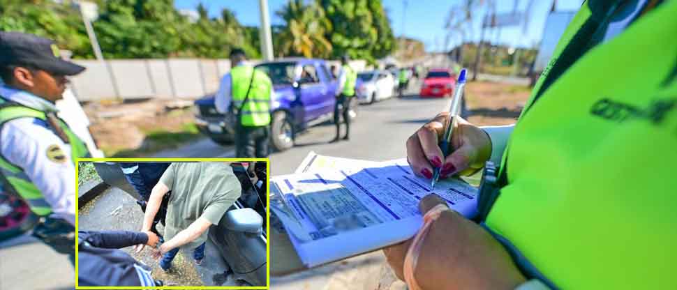 Registran 95 detenciones por conducción peligrosa, en lo que va de diciembre de este año