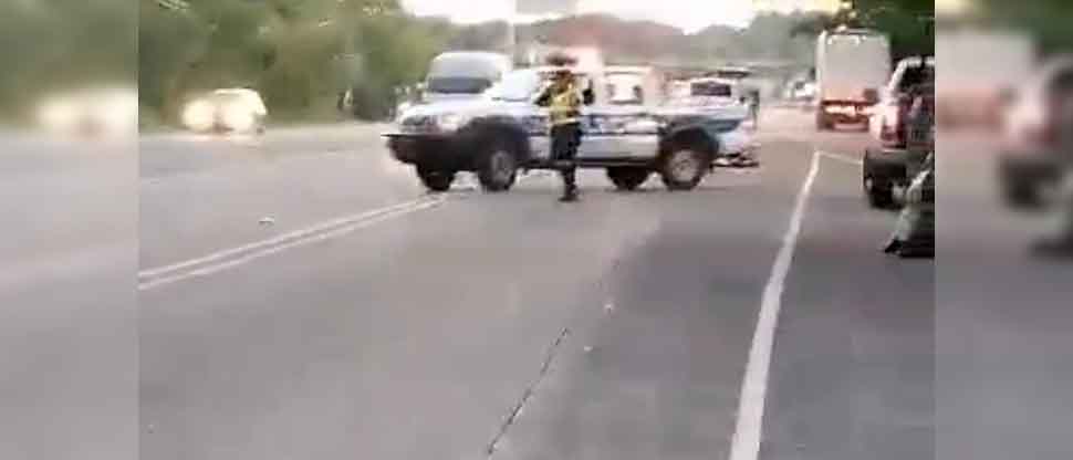 Reportan anciano atropellado en autopista a Comalapa