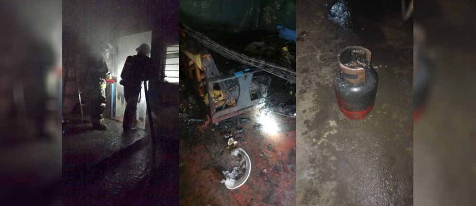 Fuga en cilindro de gas provoca incendio en una vivienda