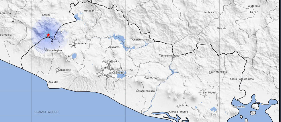 Sube a 626 cantidad de sismos registrados en Ahuachapán