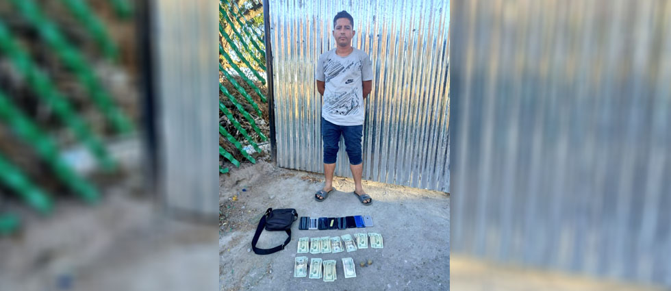 Cerco Tutunichapa: arrestan a sujeto tras hallarle ocho celulares y más de $1000 en efectivo