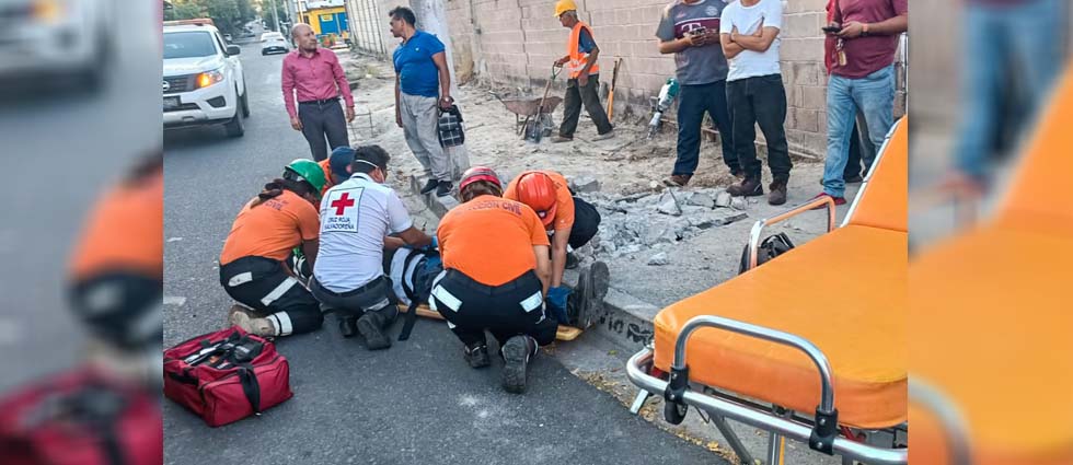 Hombre acaba en el hospital tras fuerte accidente de tránsito