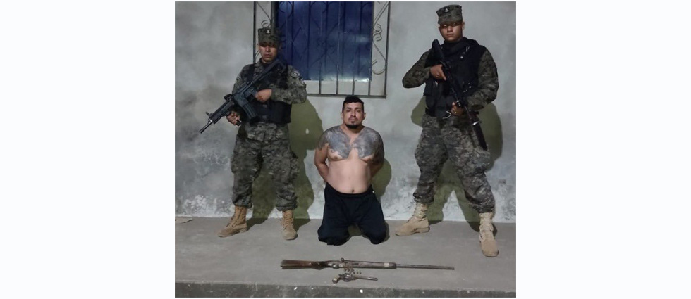 Capturan a MS que tenía en su poder un fusil