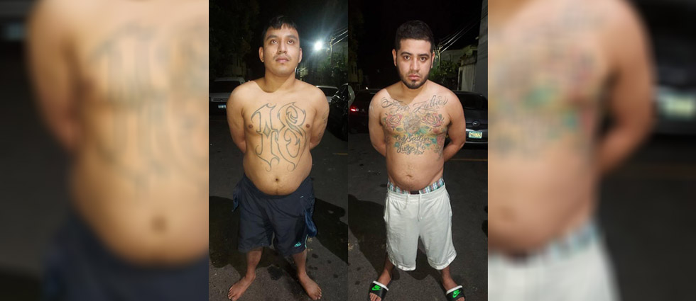 Capturan a dos pandilleros del Barrio 18 en condominios de Mejicanos