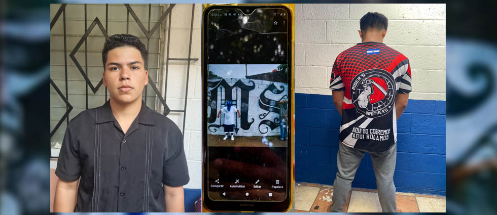 Arrestan a sujetos tras hallarles en su celular imágenes alusivas a la MS-13