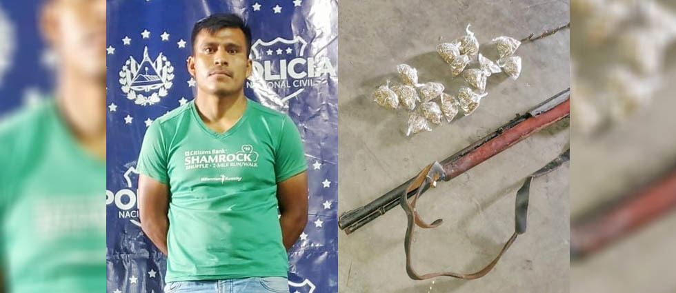 Arrestan a terrorista de la MS-13 cuando transportaba un fusil y droga