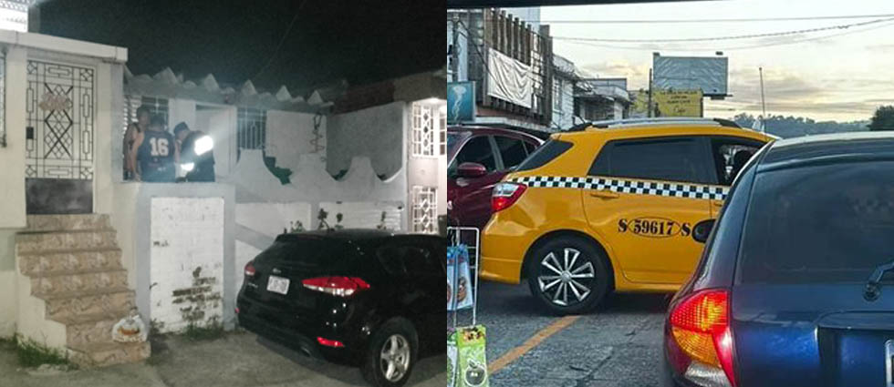 Policías localizan y sancionan a taxista que fue captado cruzando la doble línea amarilla en pleno tráfico en San Salvador