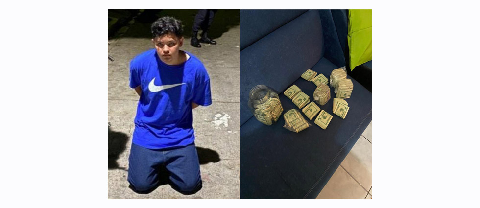 Duro golpe a la MS-13: arrestan a marero y le incautan 30,000 dólares en efectivo en una residencial de La Libertad