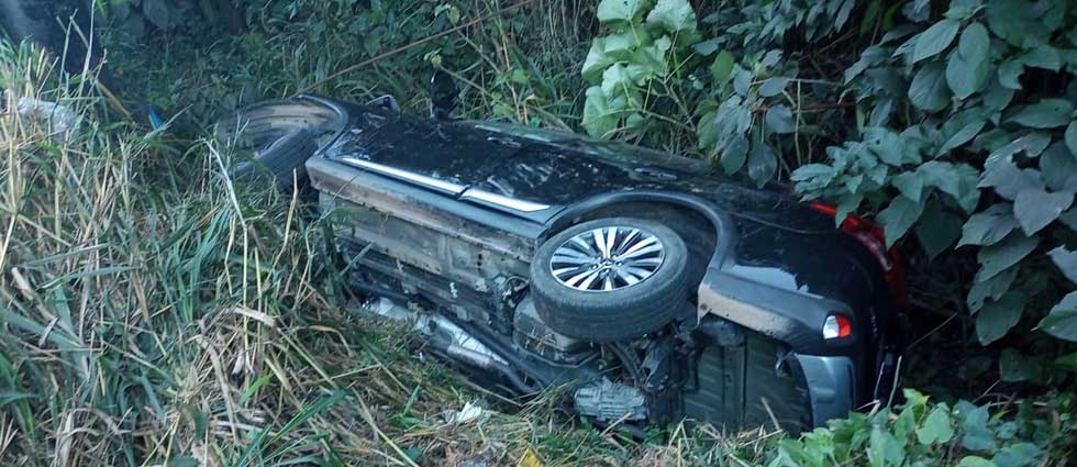 Automovilista se accidenta tras dormirse al volante