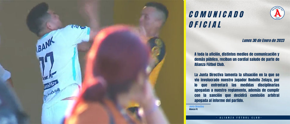 Alianza sancionará a Fito Zelaya por agarrarse a trompadas con jugador del Platense