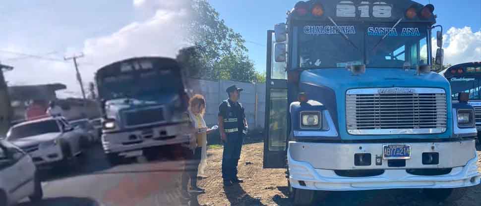 En atención a denuncia ciudadana, multan a busero por circular en sentido contrario