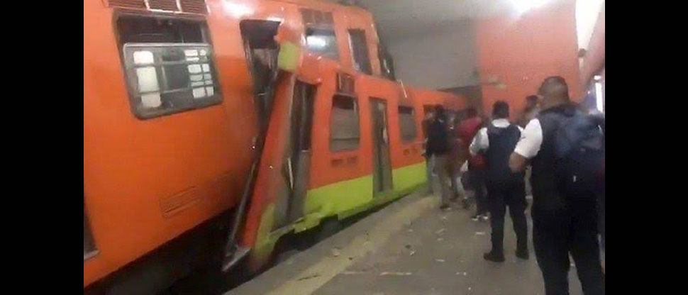 Tragedia en México: Choque entre vagones del metro deja al menos un fallecido y varios heridos