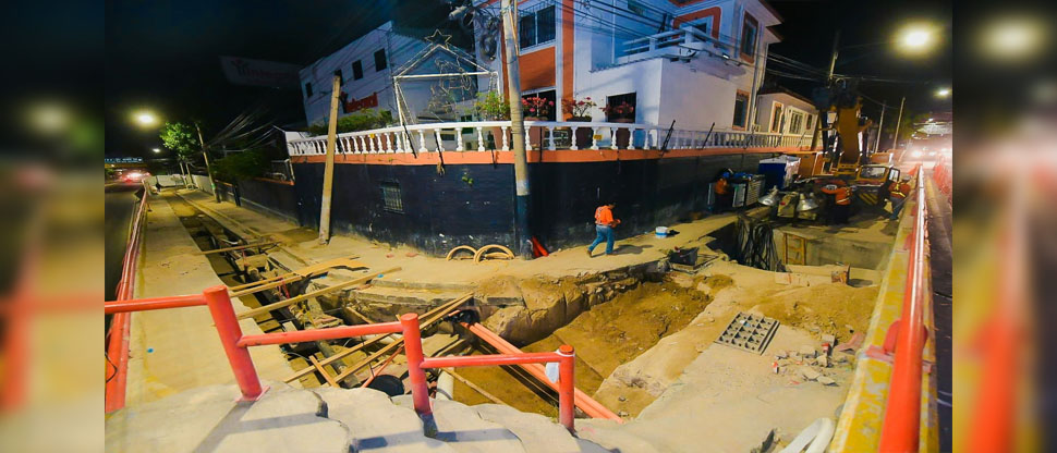 Nuevo sistema de drenaje en la 49 avenida norte tiene un avance del 50%