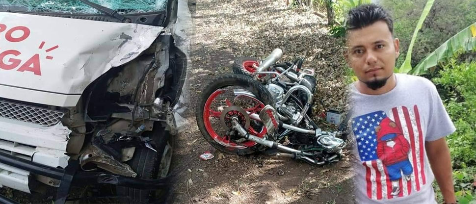 Él era el motociclista que falleció tras ser embestido por un microbús de empresa telefónica